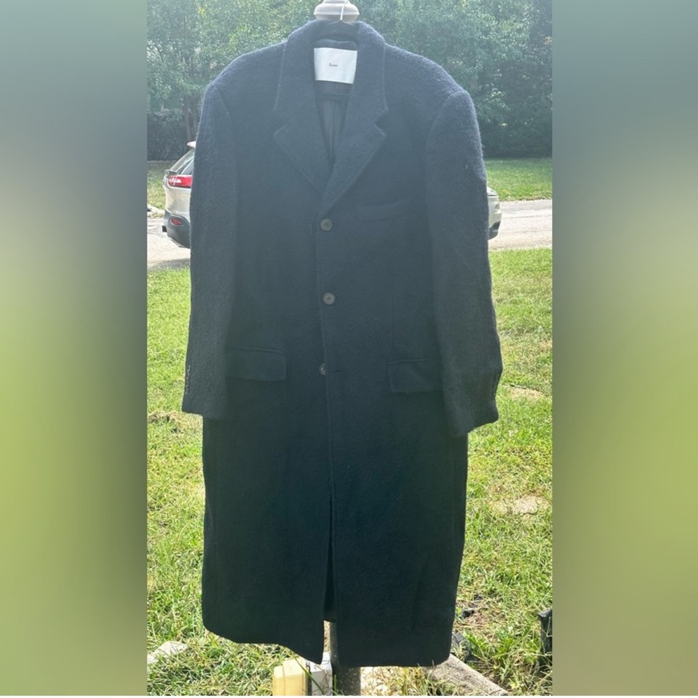 Navy 2 way wool coat